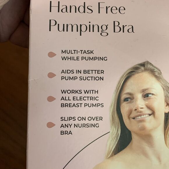 Size XS-Large Adjustable light Pink Hands-free Pumping Bra.  NWT - Picture 3 of 10
